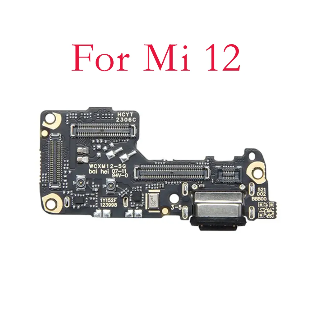 New For Xiaomi 12 12T 12S 12T Pro 12X USB Charging Dock Connector Port Board Flex Cable Repair Parts