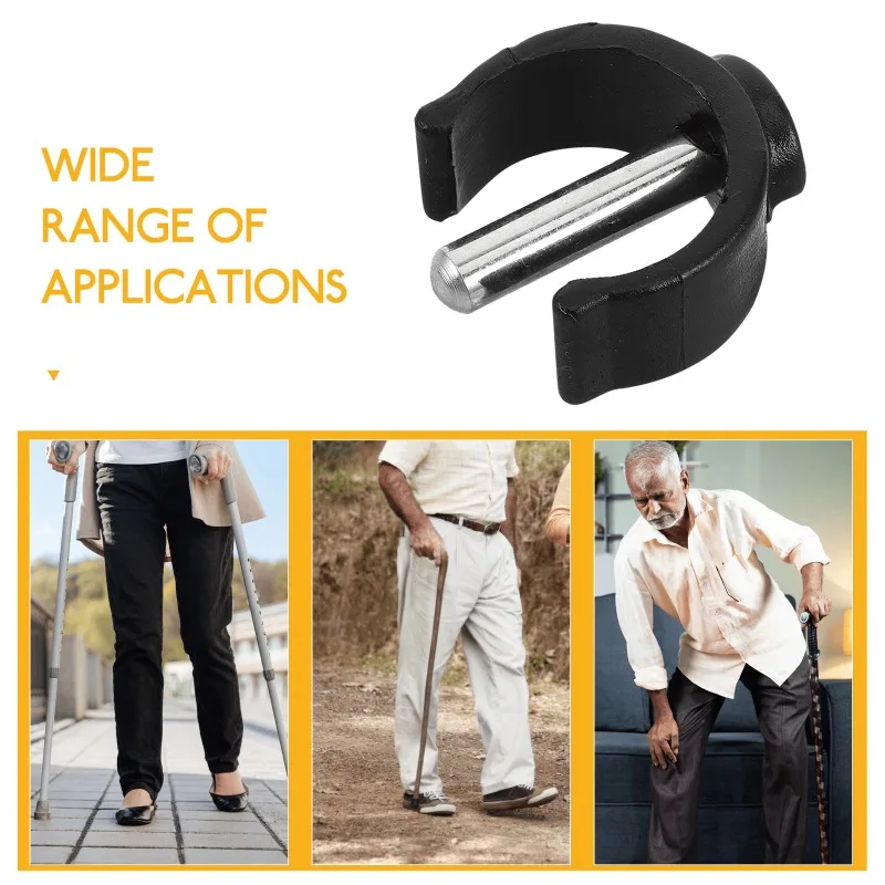 4 Pcs Walking Aid Accessories Canes Handle Clips Crutch Latch Clamp Armrest Sticks Crutches Buckle Folding