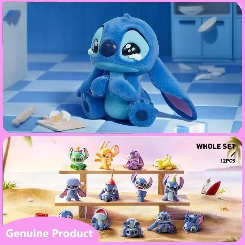 

POP MART Disney Stitch Little Emotions Series Blind Box Toys Mystery Box Cute Doll Figure Mystere Kawaii Model Gift