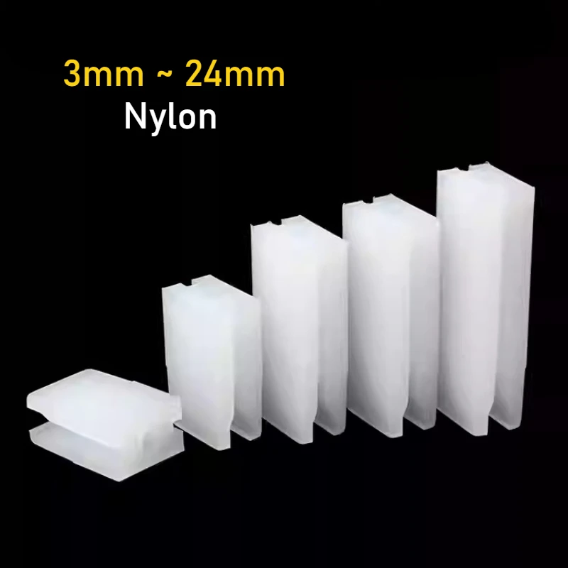 3mm~24mm White Nylon LED Diode Holder Clip Bezel Socket Mount 3-hole Support Post LED Spacer Lamp Post Lamp