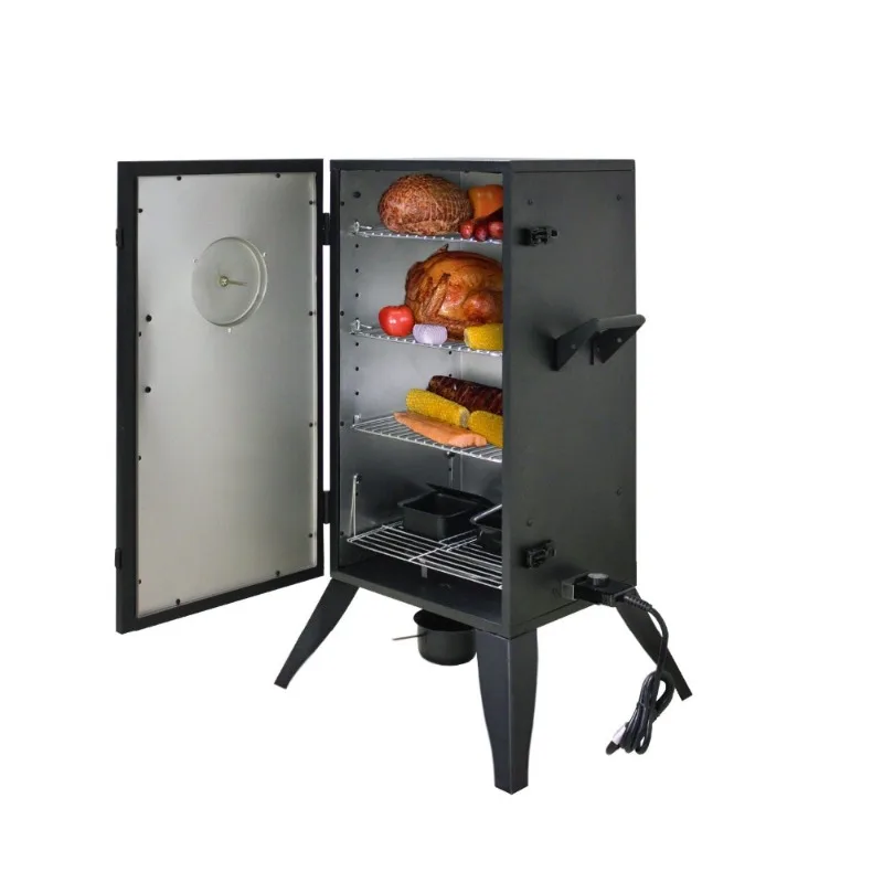 Commercial Cooking Chicken Fish Electric BBQ Smoke Set BBQ Machine Stainless Steel Window BBQ Machine
