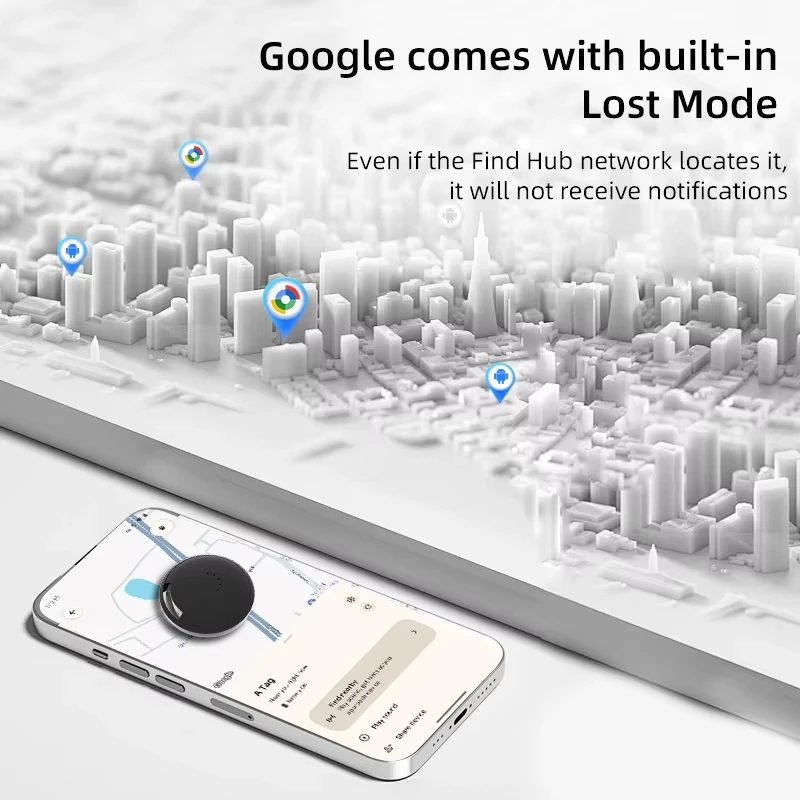 Xiaomi Google Global Tracker جهاز تحديد المواقع الذكي GPS ثنائي الاتجاه لمكافحة خسر إنذار في الهواء الطلق جهاز مكافحة فقدان لنظام أندرويد