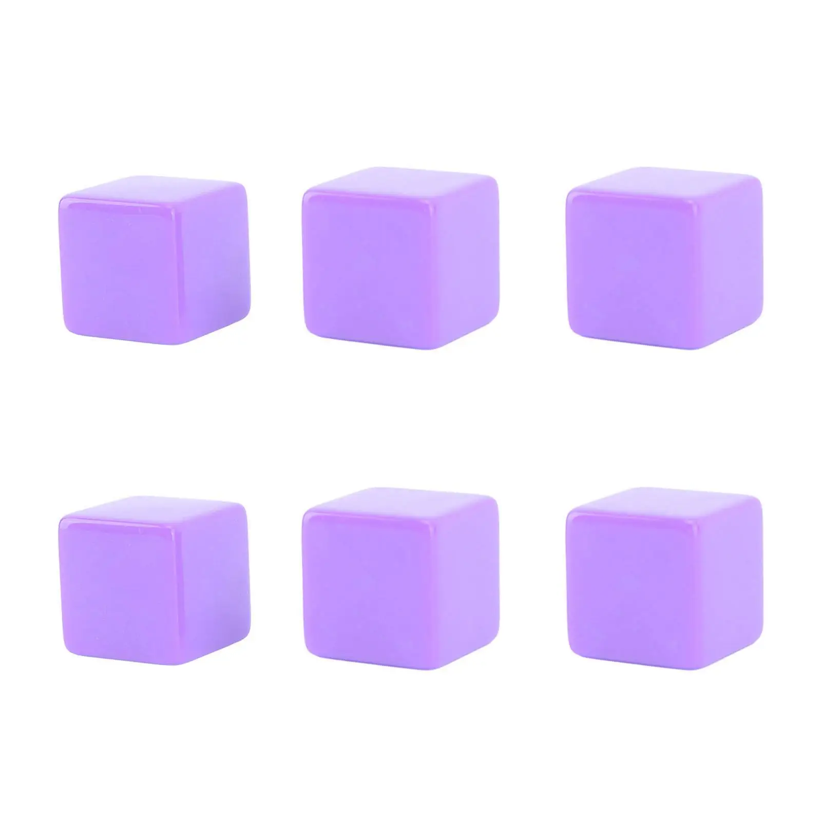 

Unfinished Blank Dice - 6-Sided Plastic Cubes for classroom Activities, Easy to Clean & Versatile Use