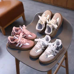 Children's Four Seasons Casual Board Shoes Boys Girls Fashion Patchwork Color Training Shoes Baby Kid's Trend All-match Sneakers