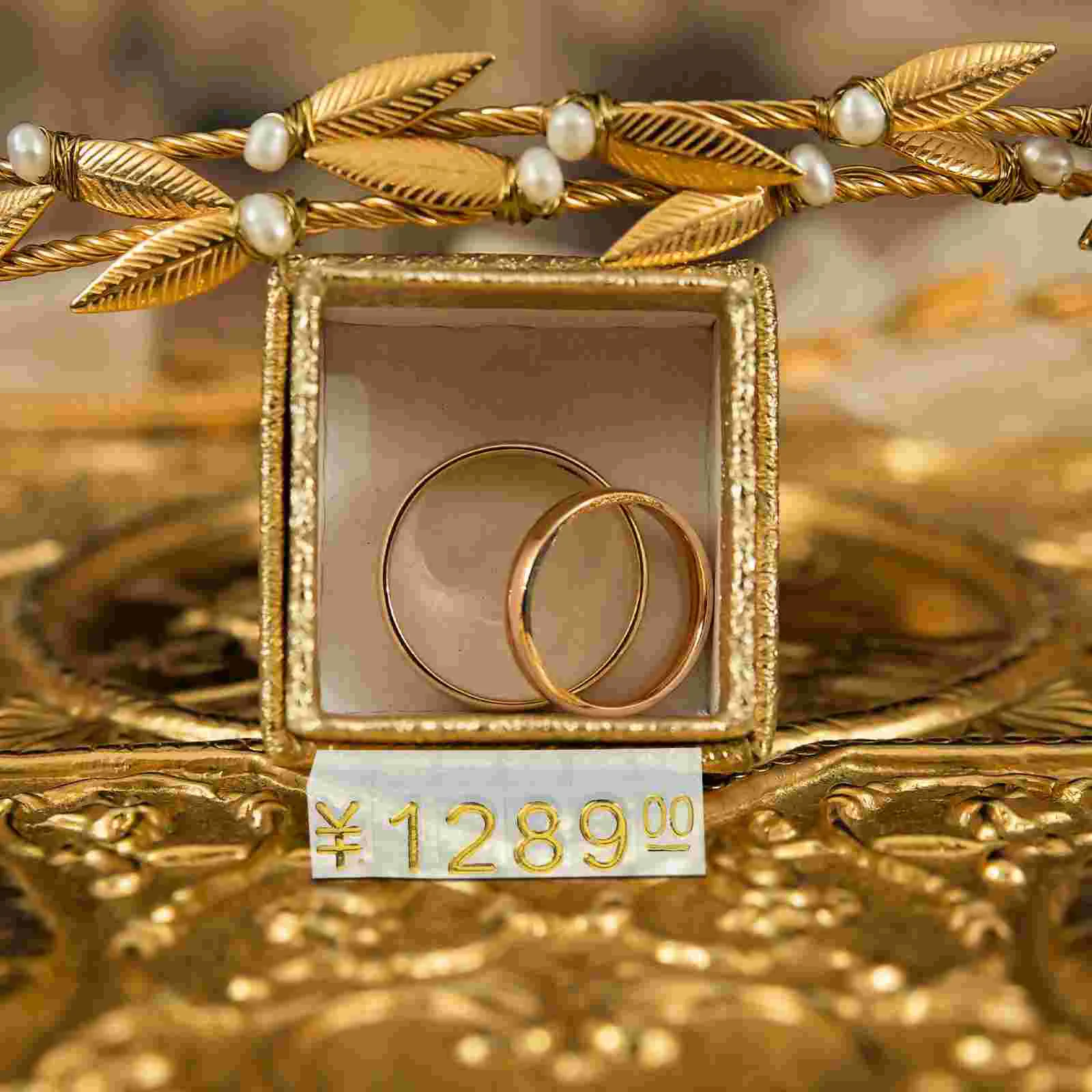 20 Pcs Jewelry Tags for Pricing Price Cube Retail Counter Medium Black Display Blocks