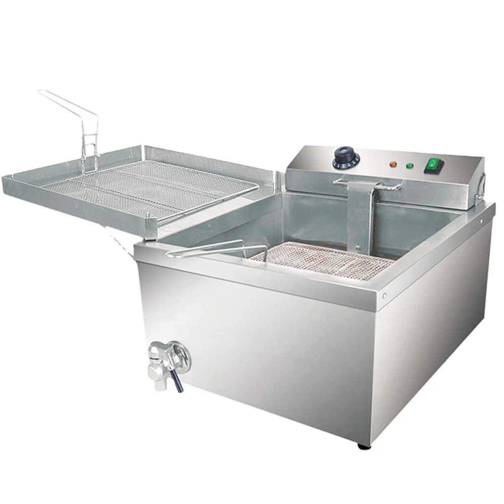 

Automatic Multi-functional Deep Fryer Kitchen Equipment Stainless Steel Fryer for Commercial and Home Snacks