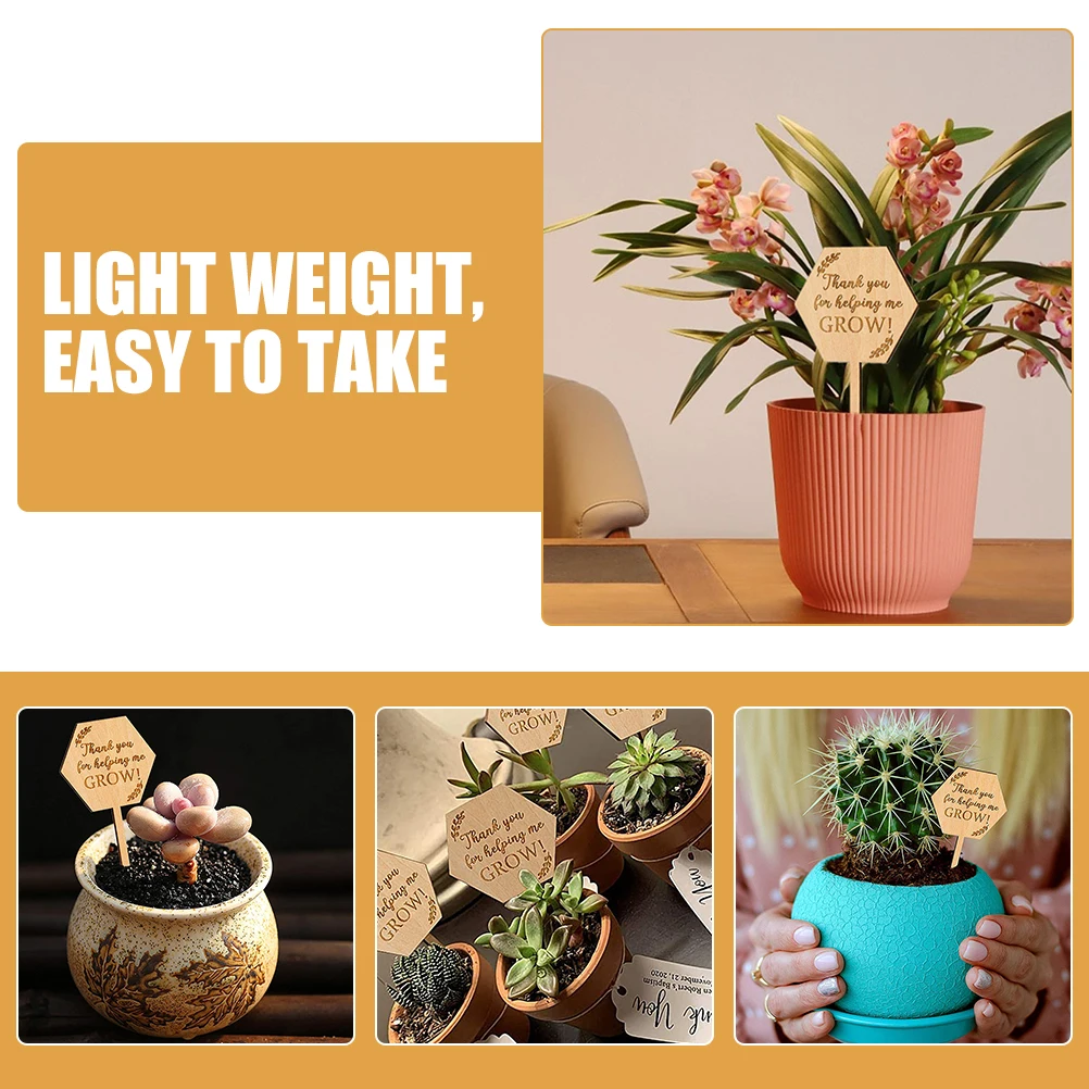 

20pcs Wooden Plant Labels Markers Succulent Tags Tall Flower Identifying Boards Vegetable Garden Stake Nursery Garden Supplies
