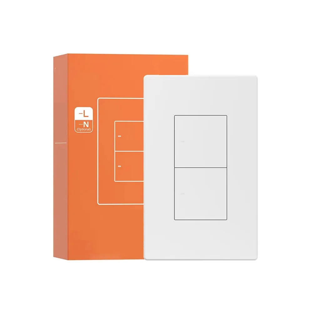 Smart Light Switch For Zigbee Compatible with For Alexa and For eWeLink for Home Use with Neutral Wire Flexibility