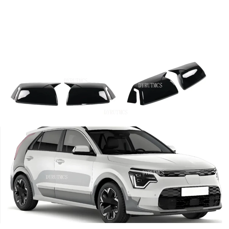 

Car Rearview Side Mirror Cover Fit For Kia Niro 2022 2023 2024 2025 Wing Cap Rear View Case Trim Carbon Fiber