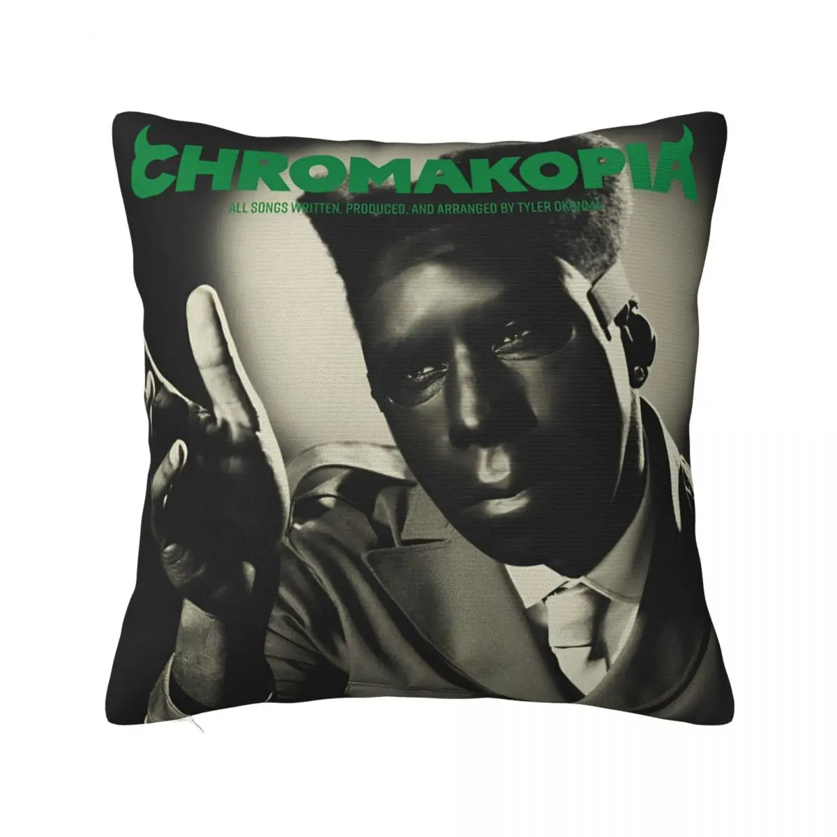 Tylers The Creator Chromakopia Tour 2024 Pillowcase Polyester Cushion Cover Decor Rapper Throw Pillow Case Cover Home  40*40cm