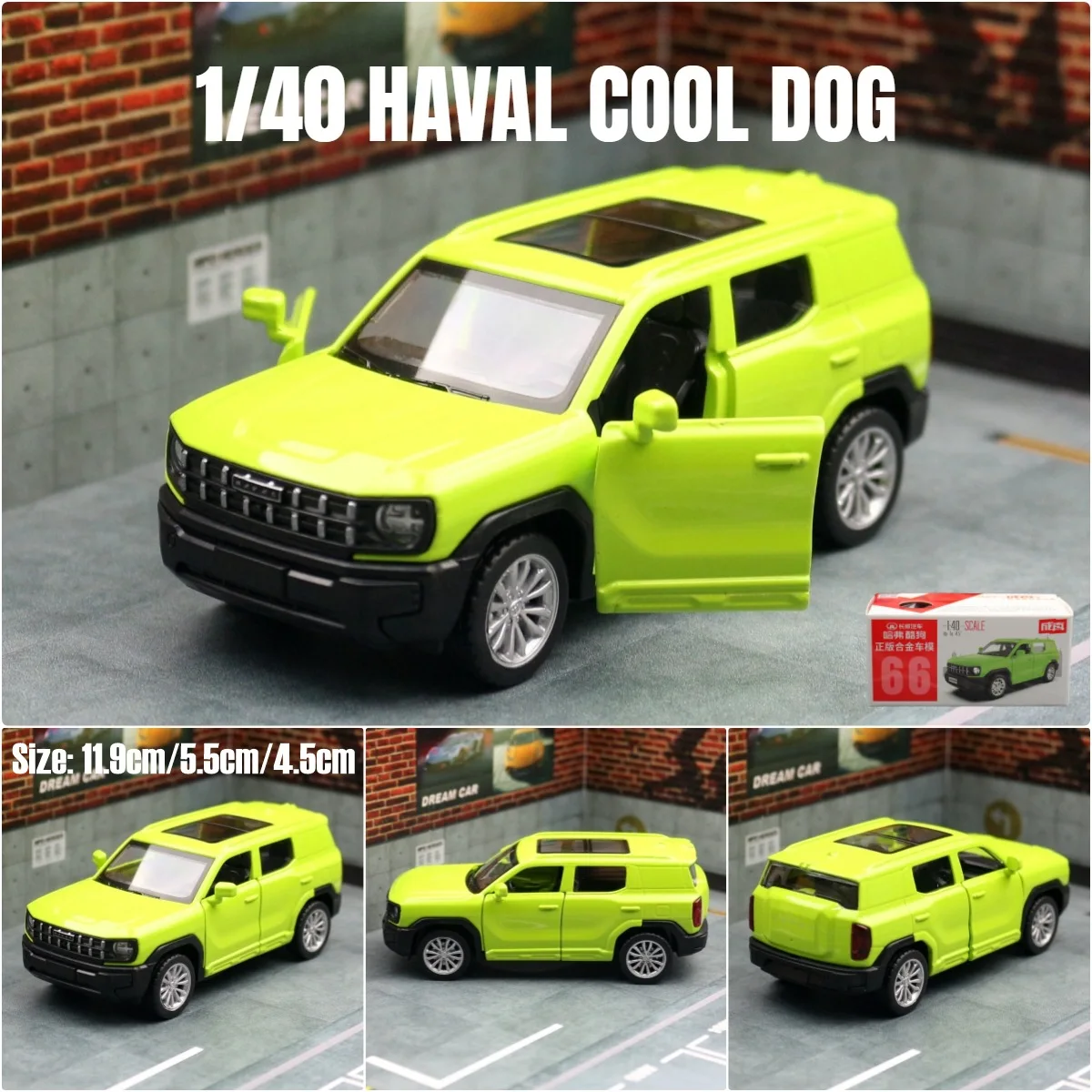 1:40 Haval Cool Dog Suv Grote Muur Motor Legering Auto Diecasts & Speelgoedvoertuigen Auto Model Miniatuur Schaal Model Auto Speelgoed Voor Kinderen