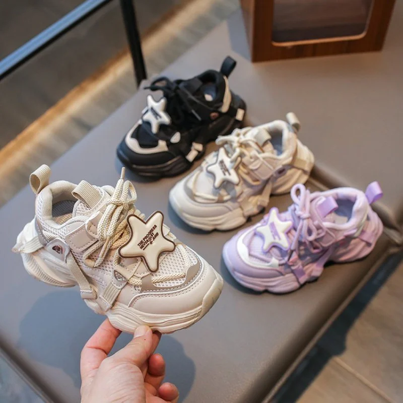XINGX-Chaussures de sport respirantes pour enfants, chaussures de course décontractées pour garçons et filles, chaussures astronomiques douces à la mode, printemps 2024, nouveau