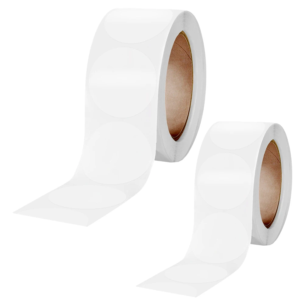 

Transparent Sealing Sticker 2 Rolls Clear Round Labels Adhesive Gift Packing Tags Strong Sticky Durability Craft Invitations