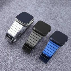 Stainless Steel Strap For Apple Watch Band 44mm 41mm IWatch Ultra 49mm 6 SE 5 4 44mm 40mm  3 42mm Link Bracelet Accessories