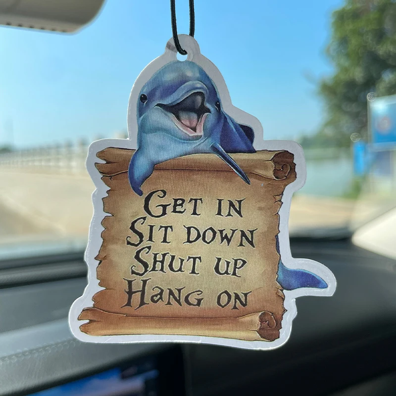 Sit Down, shut up, and stick to the cartoon cartoon shark dolphin marine animals Japanese manga car aromatherapy car perfume las