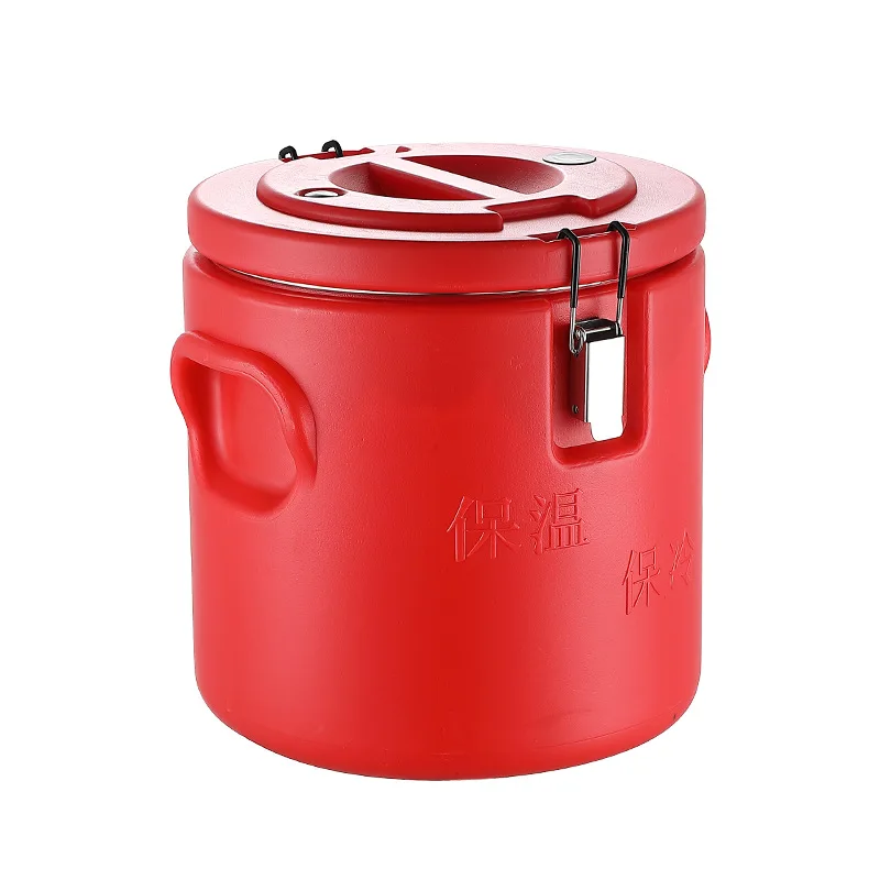 Stainless Steel Insulated Bucket Set Commercial Food Delivery Container Large Capacity Canteen Hot Water Insulated Rice Bucket