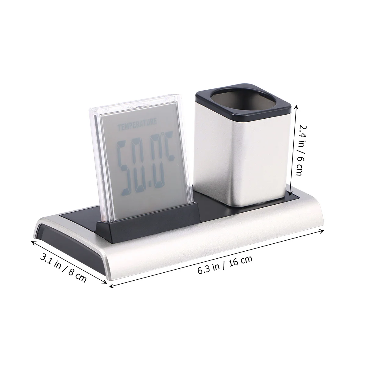 

Pen Holder School Office Supplies Creative LCD Display Night Light Colorful LED Backlight Calendar Thermometer Digital Desk