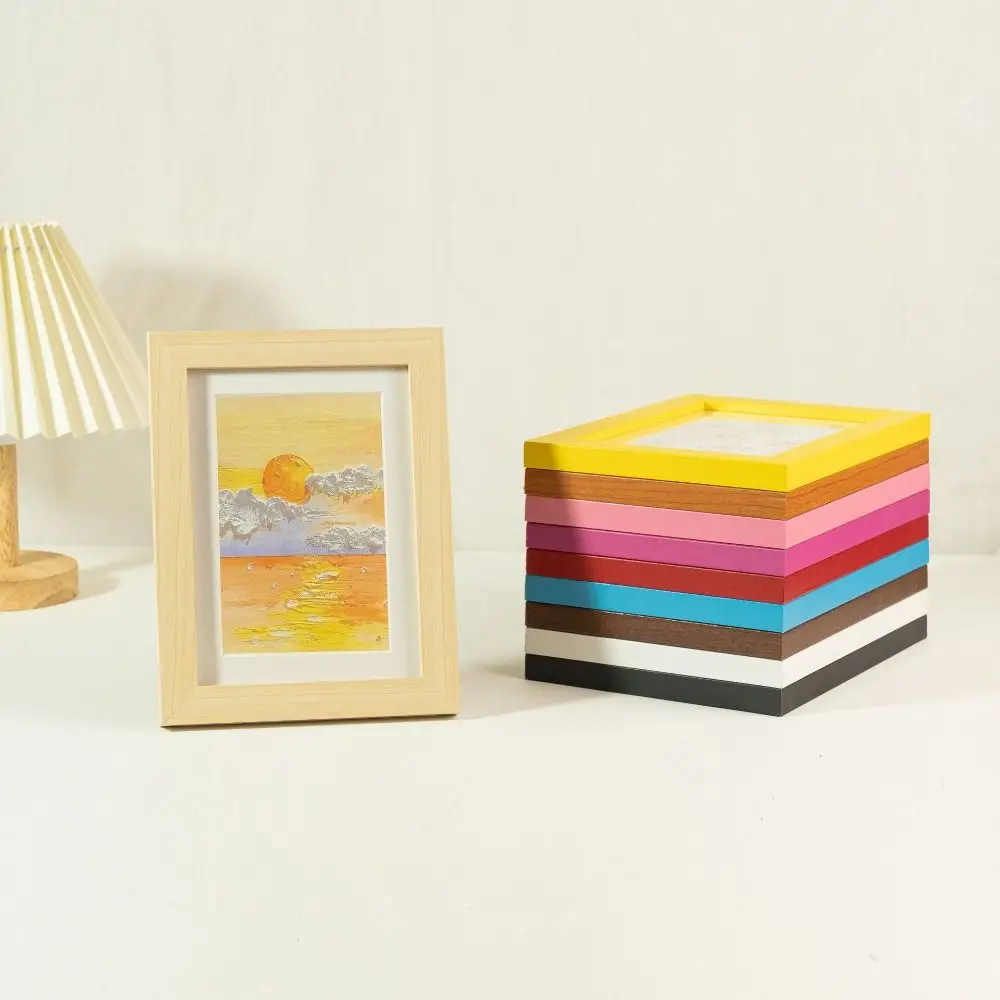 INS Colorful Photo Frame Drawings Handcraft Picture Frame Multi Size DIY Display Holders Home