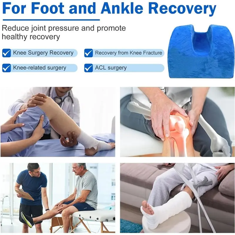 【ALLOWANCE】Replacement Pillow With Memory Foam For Post Op Leg Elevation, For Surgery Recovery And Abductor Cushion Reduces Pain