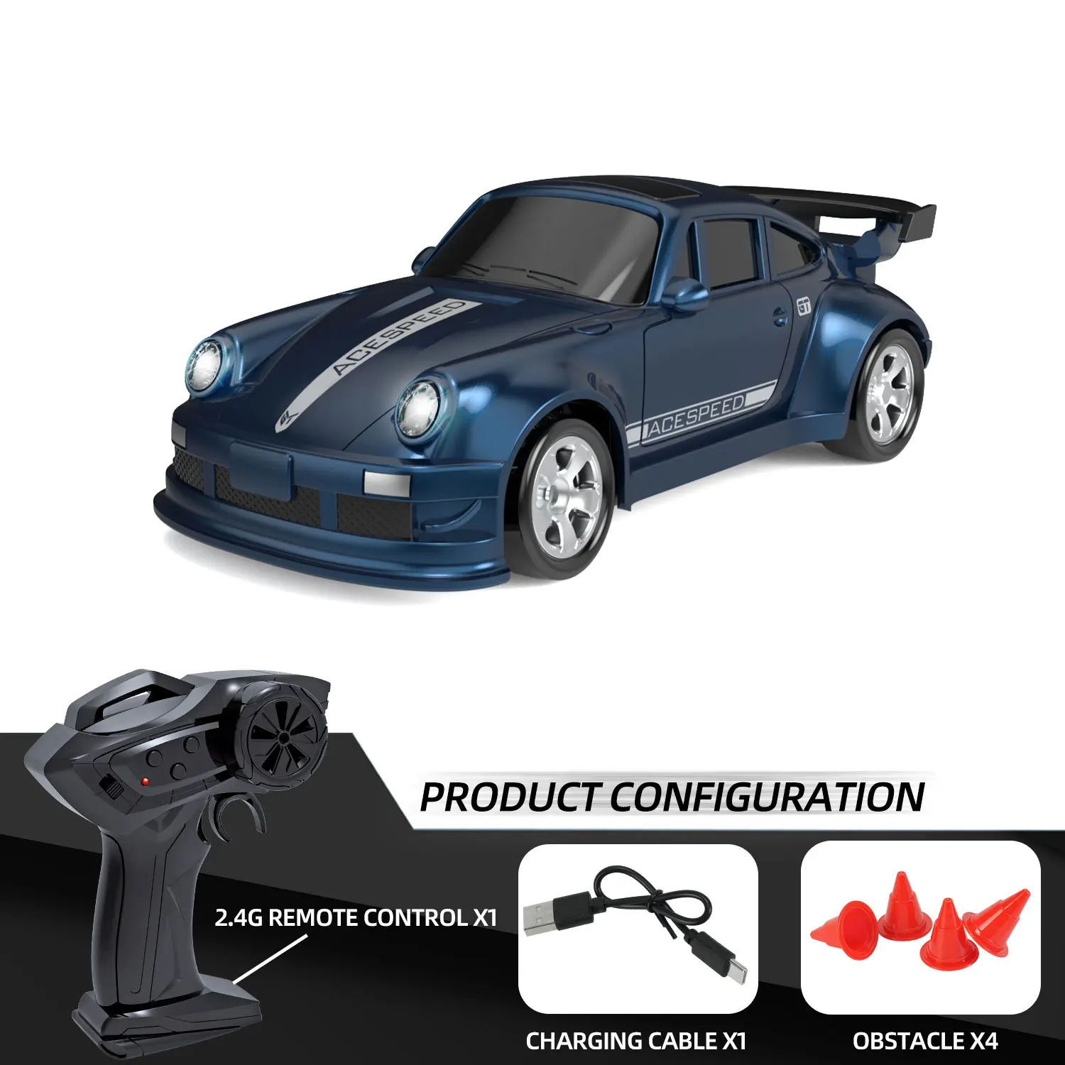 2025 Nieuwe 1/64 Rc Auto Desktop Afstandsbediening Auto Speelgoed Stunt Afstandsbediening Drift Auto Rc Mini Racing 2.4g Simulatie Speelgoed Model Gif