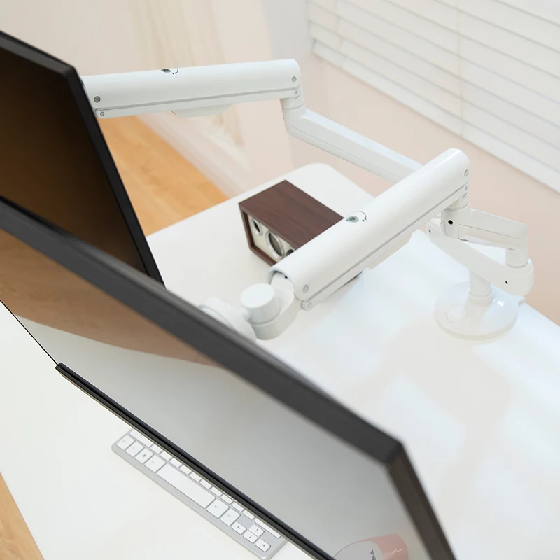 LCD-Arm, verstellbarer Computer-Monitorständer, Dual-Monitor-Desktop-Halterung
