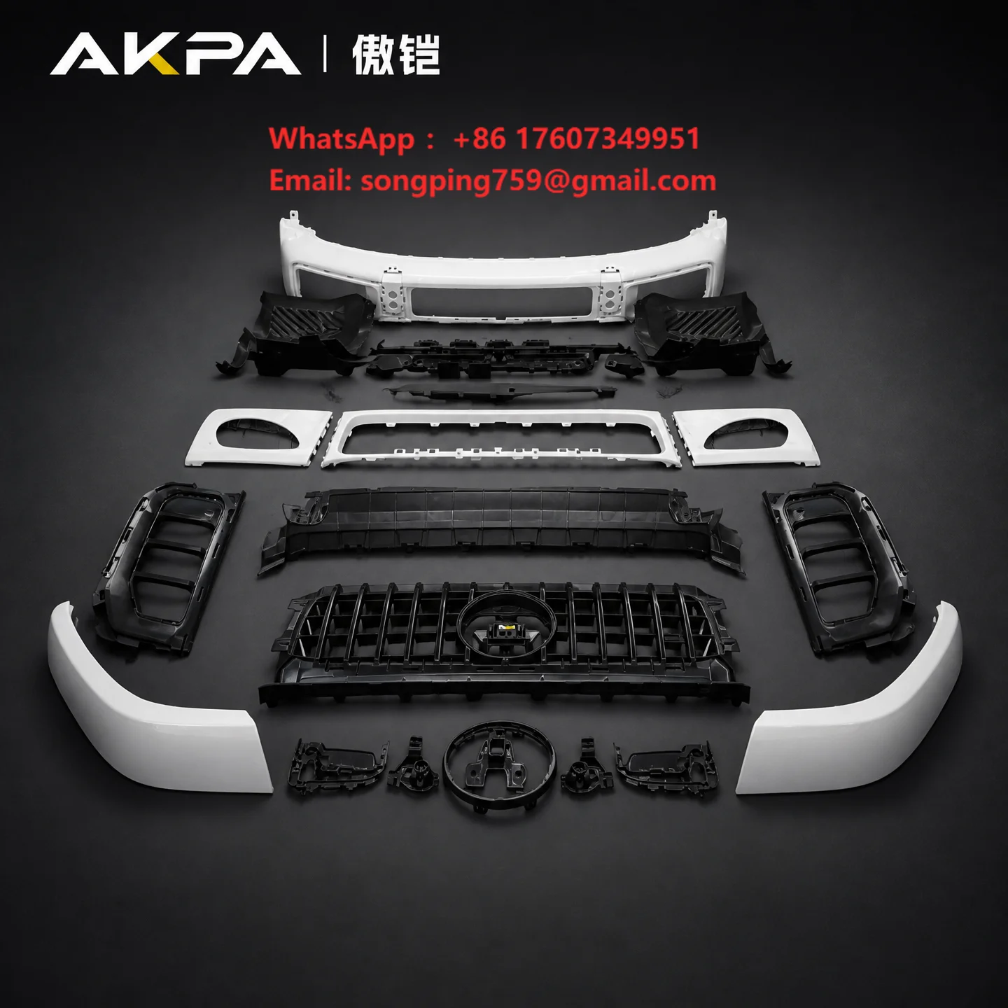 2025 G63 Body Kit  G Class W464 G450d G500 Front Rear Bumper New G63 Style Upgrade G Wagon Surround Kit