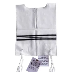 Tallit Katan For Kids Prayer Shawl Israel Jewish Tallits for Children's Shoulder Pure Wool Vest T-Shirt Talit Israeli