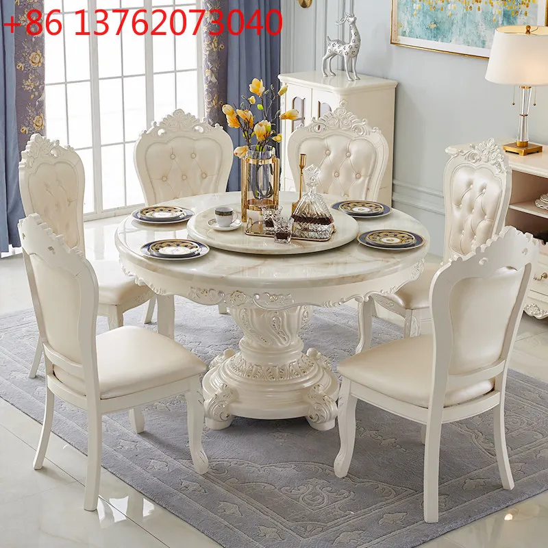 

Party Design Decor Dining Table Modern Unique Luxury Marble Dining Table Round Industrial Nordic Mesa Comedor Furniture For Home