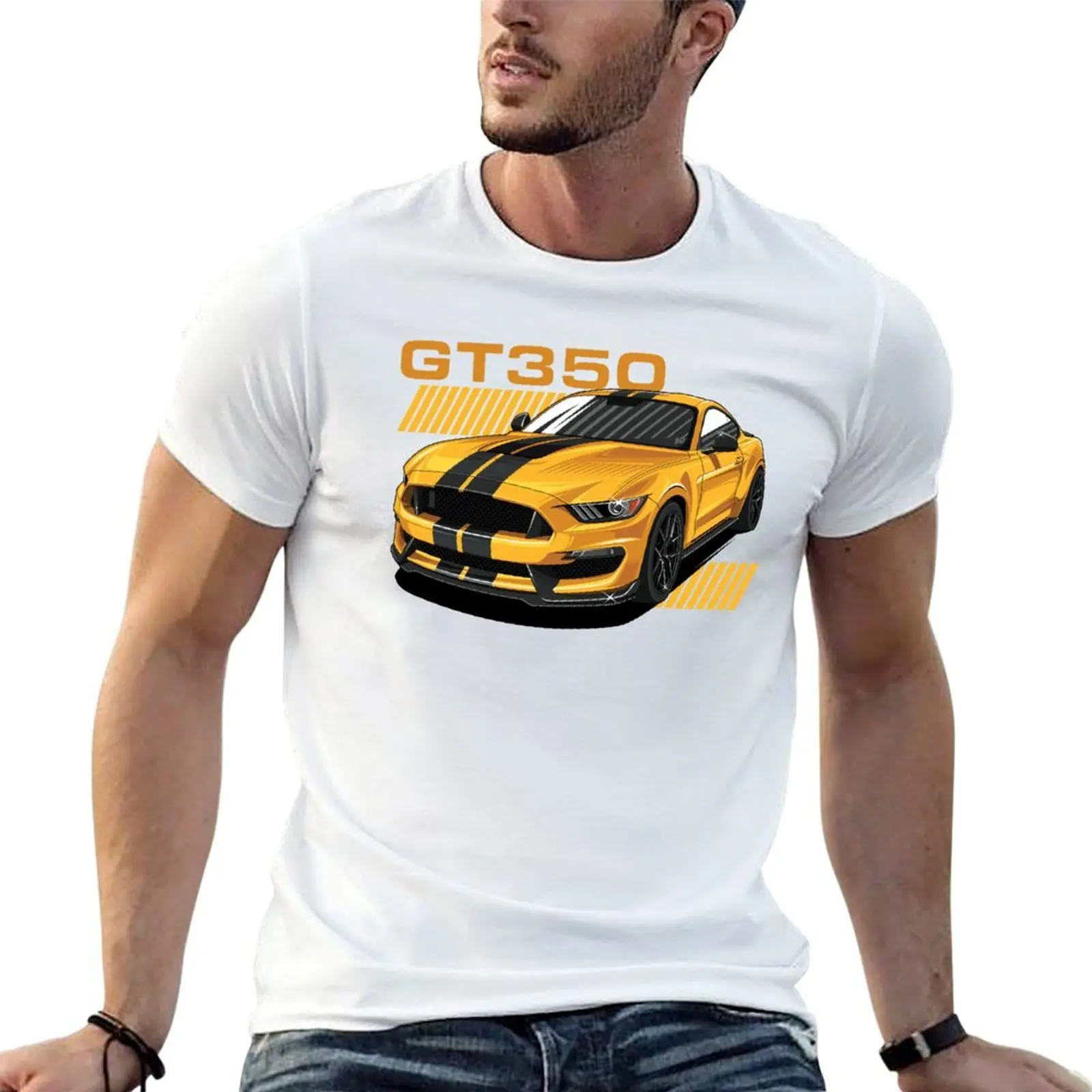 

Футболка Shelby GT350, мужские футболки с рисунком, хлопковые футболки, высококачественные футболки с аниме, футболка большого размера