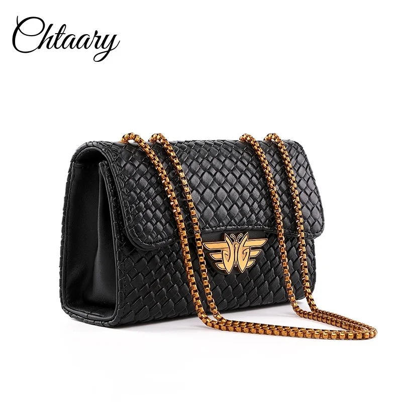 2024 NEW Fashion Ladies Crocodile Flap Bag Designer Handbags Women Bags Black Small Day Clutch Gold Chain Girls Crossbody Bags