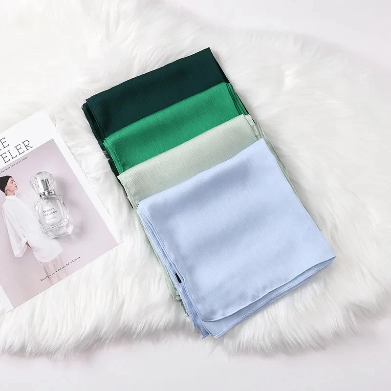 

Fashion Satin Silk Hijab Scarf Muslim Women Veil Headwraps Ladies Headscarf for Women Shawl Islam Clothing Ramadan Scarf