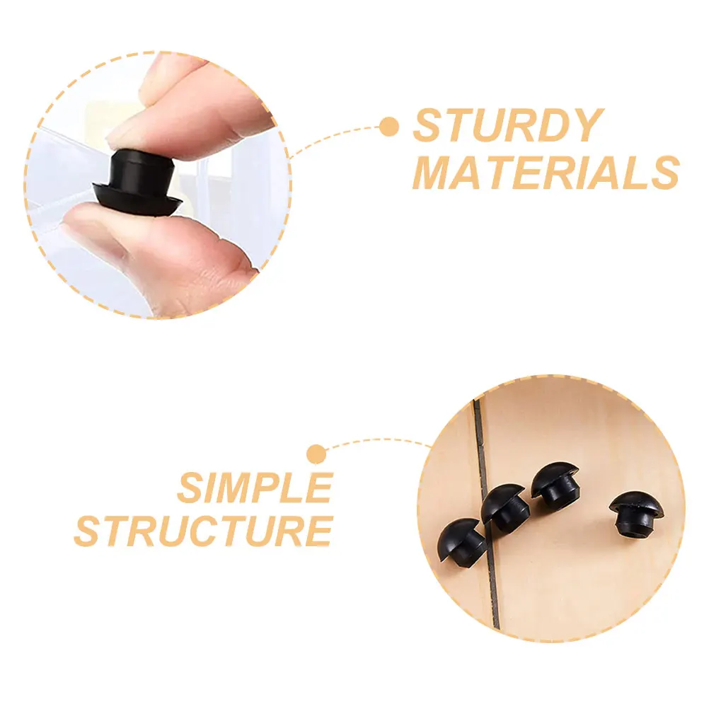 

50 Pcs Jack Plug Rubber Hole Oil Reservoir Filler Horizontal Floor Bottle Plugs Prevent Leakage Durable Easy Installation