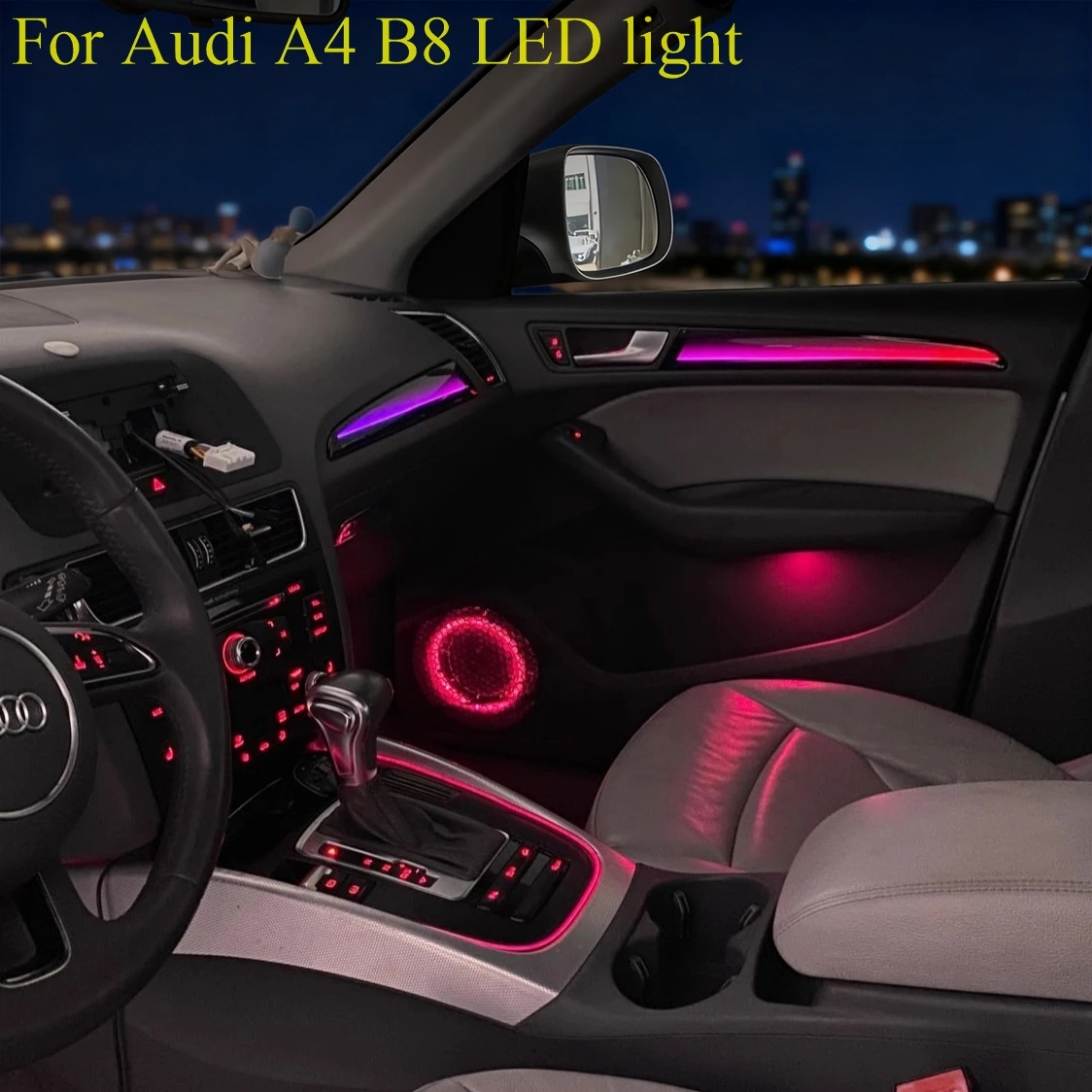 For Audi A4 Neon LED Car Ambient Light  Interior Lighting Symphony Led Ceiling Light for Ambient Lighting with Colorful Features