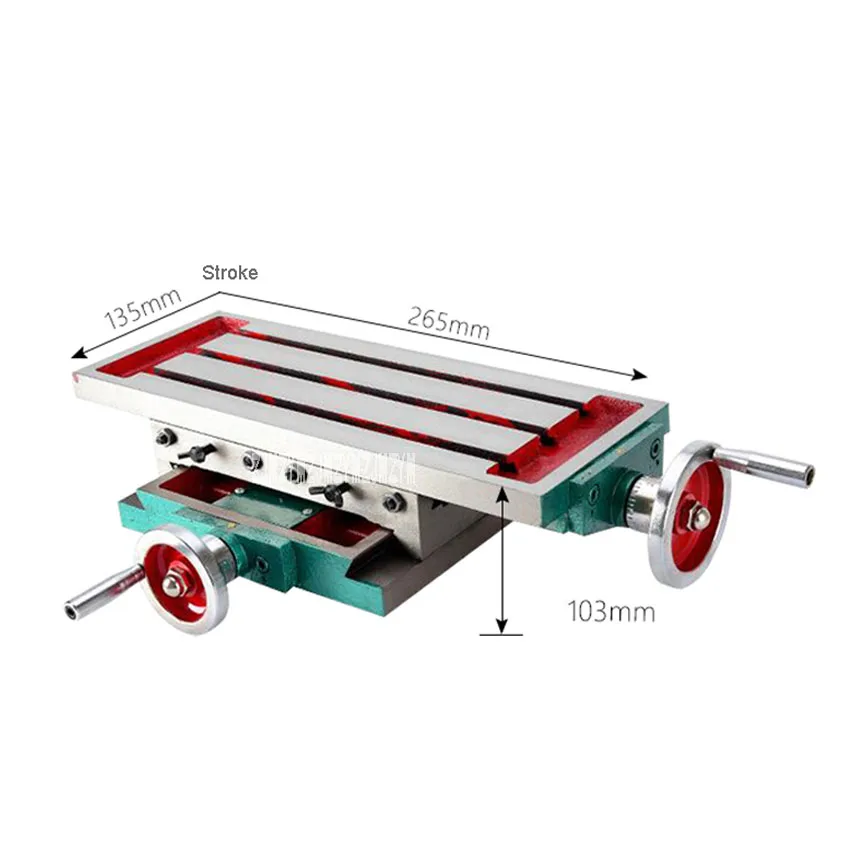 SZ3517 Upgraded Cross Slide Table High-precision Cross Slide Drill Slide Table For Drilling Milling Machine 450*170 (With Ruler)