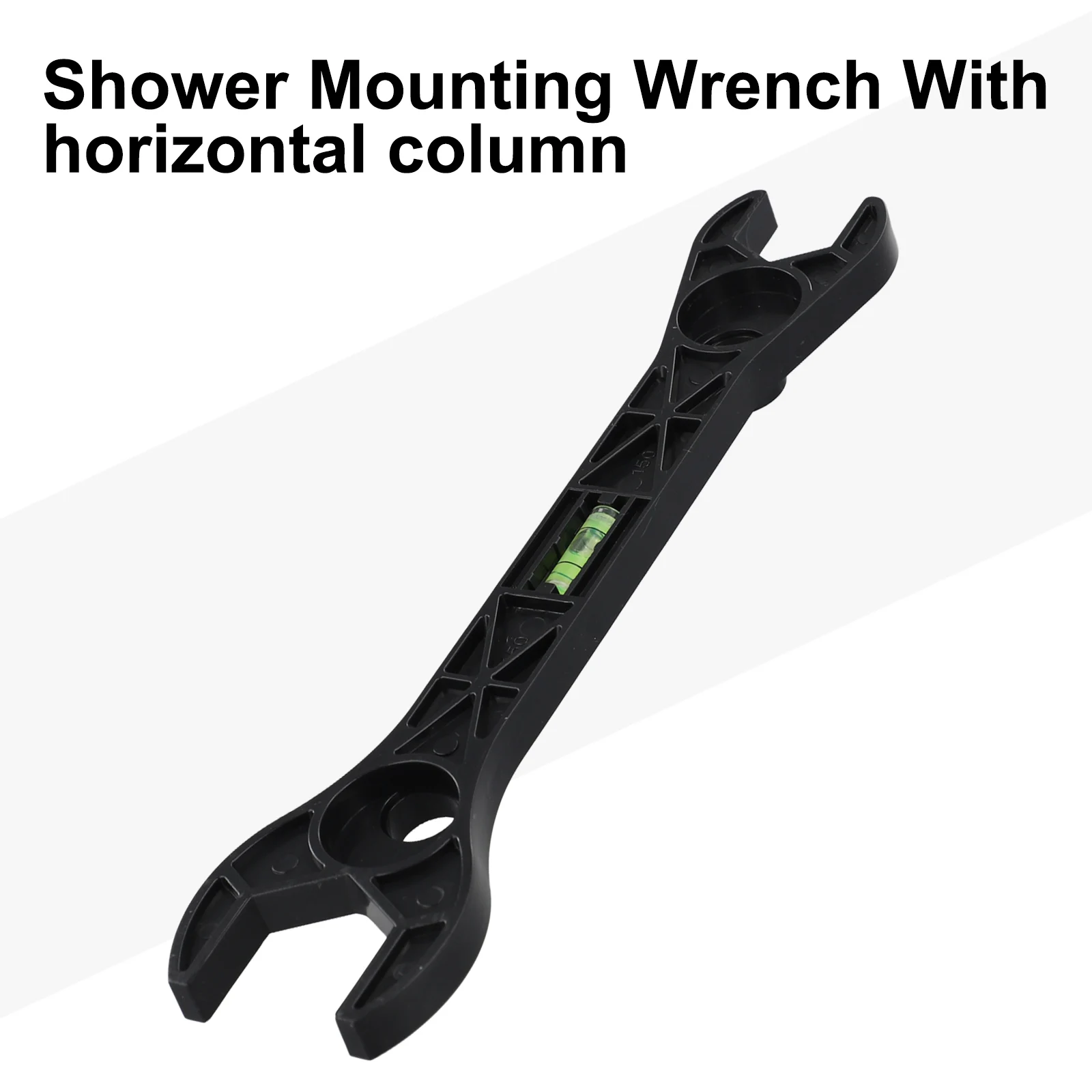 مفتاح دش مزدوج الرأس متعدد الوظائف مصنوع من البلاستيك عالي الكثافة مفتاح حمام خفيف الوزن لأدوات السباكة صنبور المنزلية