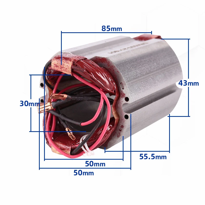 Imagem -03 - Acessórios de Armadura do Rebarbador Angular Ac220240v Rotor para Makita Ga5030 Ga4530 Ga4030 Ga5034 Ga4534 Ga4031 Pj7000 Ga4030r Ga4034