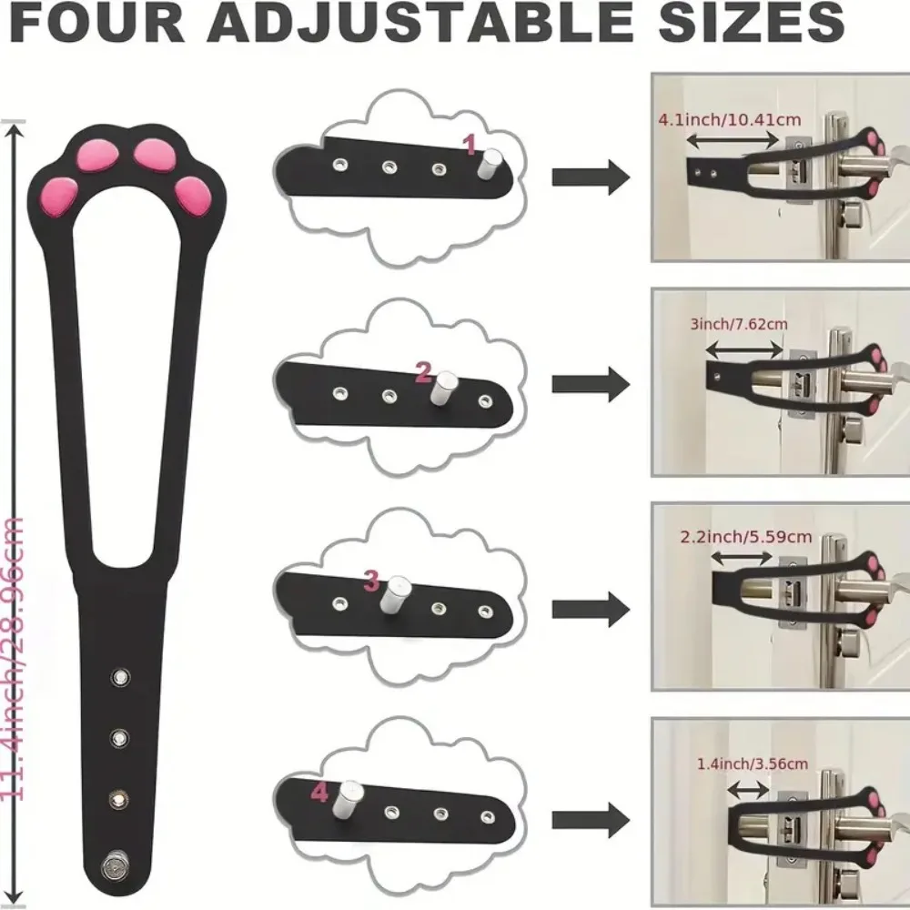 ​ ​ Regulowany elastyczny zamek do drzwi dla kotów do bramek dla zwierząt ​ ​