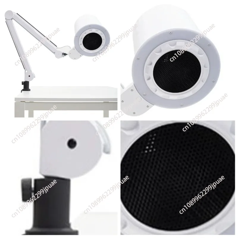 2028J AT-NDC-025 Professional Nail Dust Collector 2-in-1 Vacuum Cleaner with Wheel Stand for Pedicure Station