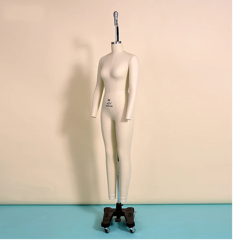 Fiberglass Nation Standard Female Full-Body Stand Adjustable Display Tailoring Mannequin For Pattern Making And Stereo Clipping