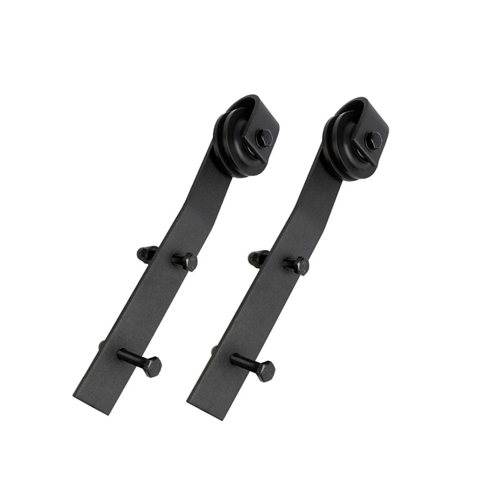 4FT-16FT Rolling Rustic Black Steel Sliding Library Office Ladder Hardware Track