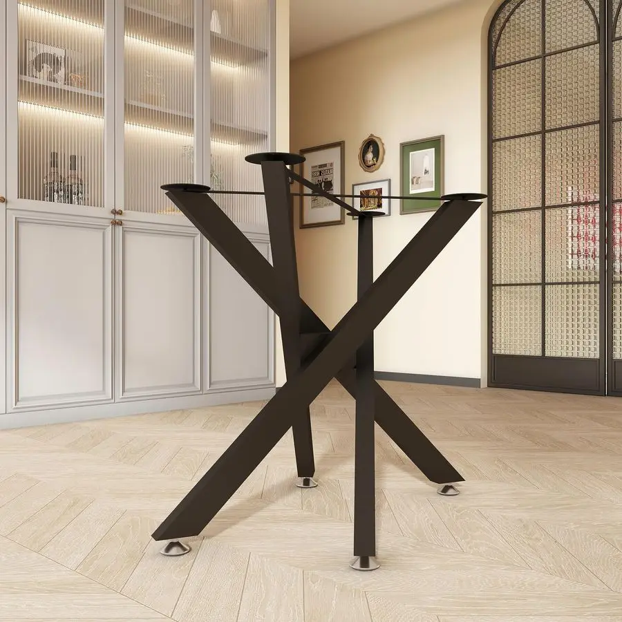 Inch Metal Table Legs, Heavy Duty Desk Legs Combinatorial Dining Table Legs for Wood, Glass, Marble Tabletop, Table Base Only T