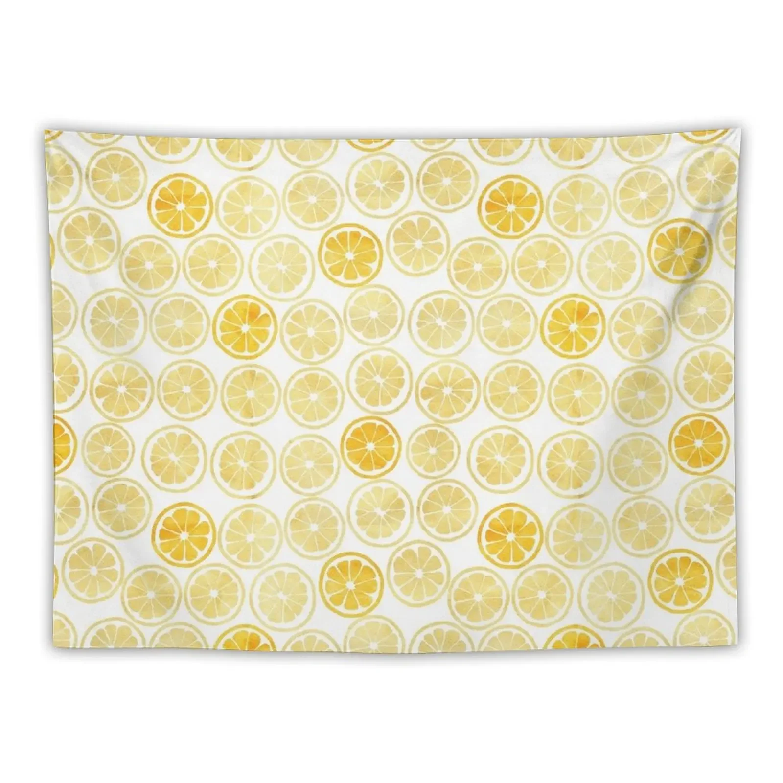 

Yellow Watercolor Lemon Slices Pattern Tapestry Bedroom Decor Room Ornaments Room Decore Aesthetic Wallpaper Bedroom Tapestry