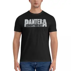 Men Women's T Shirt White Logo Music Band T-Shirts Harajuku Pantera Beach Tee Shirt Streetwear Casual Cotton Clothes Gift