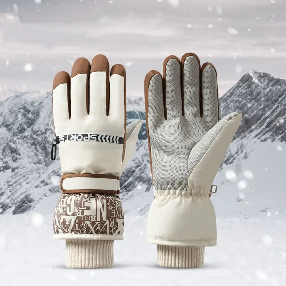 TouchScreen Snow Ski Gloves Windproof Waterproof Warm Cycling Gloves Cold Resistance Full Finger Snowboard Mittens Winter