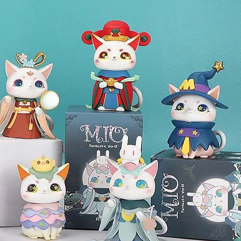 

MIO Dream World Series Blind Box Toy Doll Action Cute Cat Model Birthday Gift Desktop Decoration Collectibles
