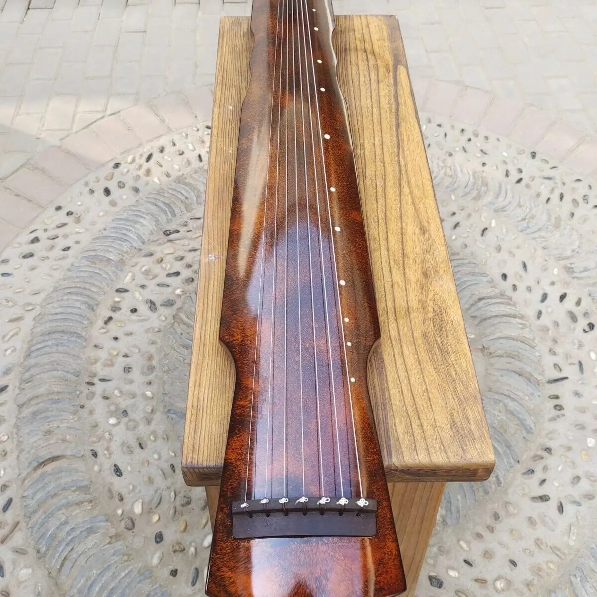 Professional 7 Strings Guqin Handmade Chinese Traditional Musical Instrument Zither for Adults Beginner 123cm