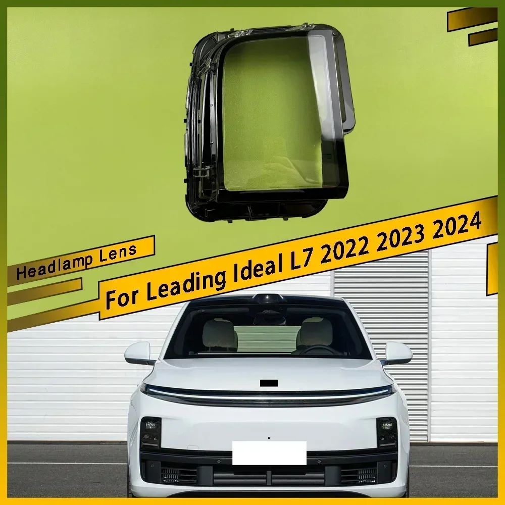 

For Leading Ideal L7 2022 2023 2024 Car Headlight Lens Shell Headlamp Cover Plexiglass Lamp Shade Transparent Lampshade Housing