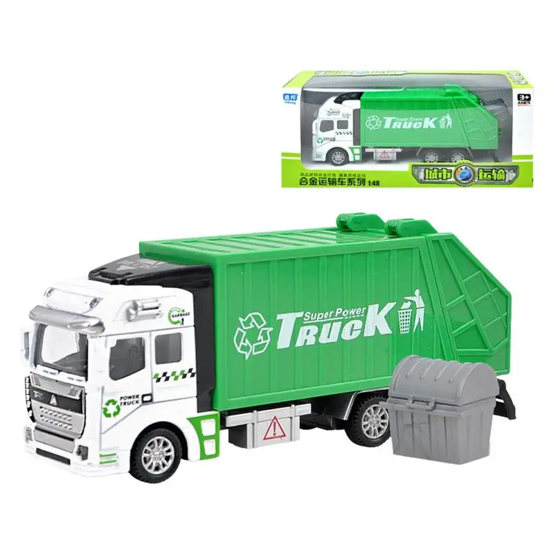 

Toy Garbage Truck For Kids Simulation Cleaning Educational Toy Car Clean Trash Car Kids Toys Gifts With Pull Back Function