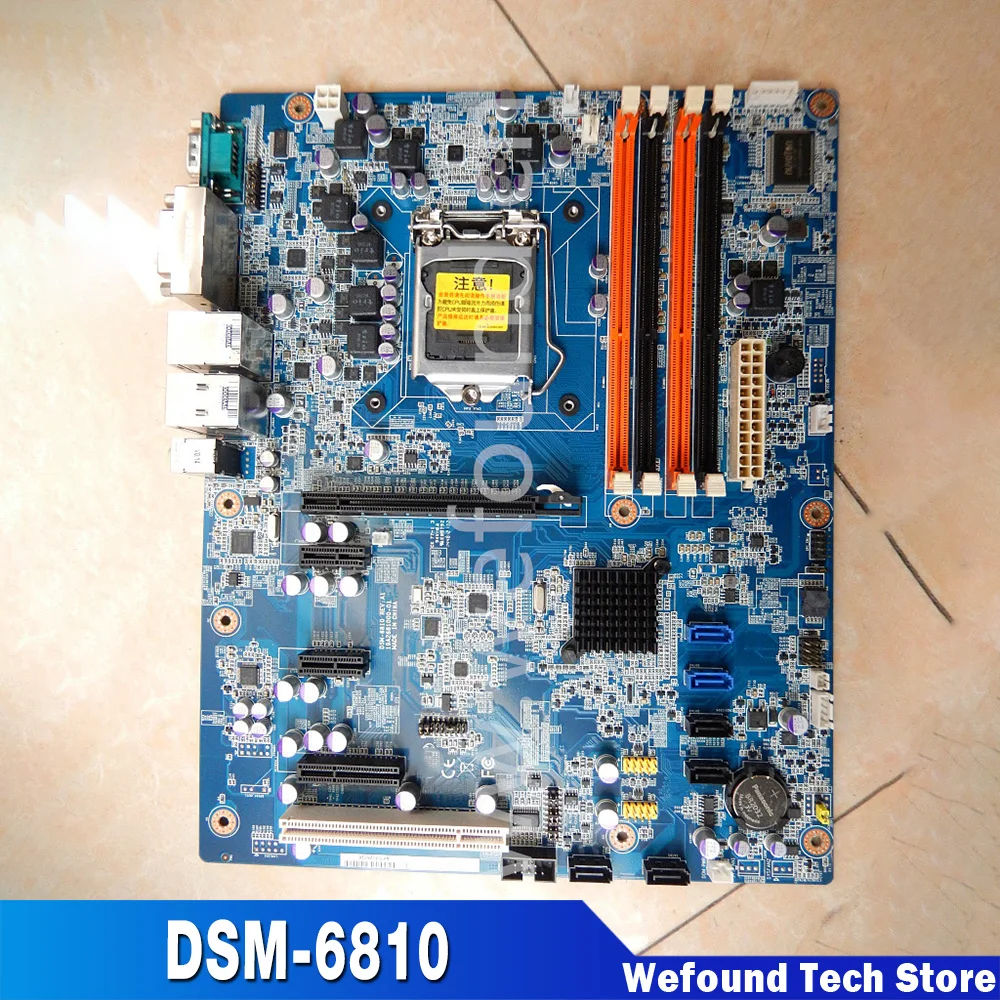 For ADVANTECH IDENTIV 3VR DDR3 LGA1155 Industrial Motherboard High Quality Fully Tested Fast Ship DSM-6810