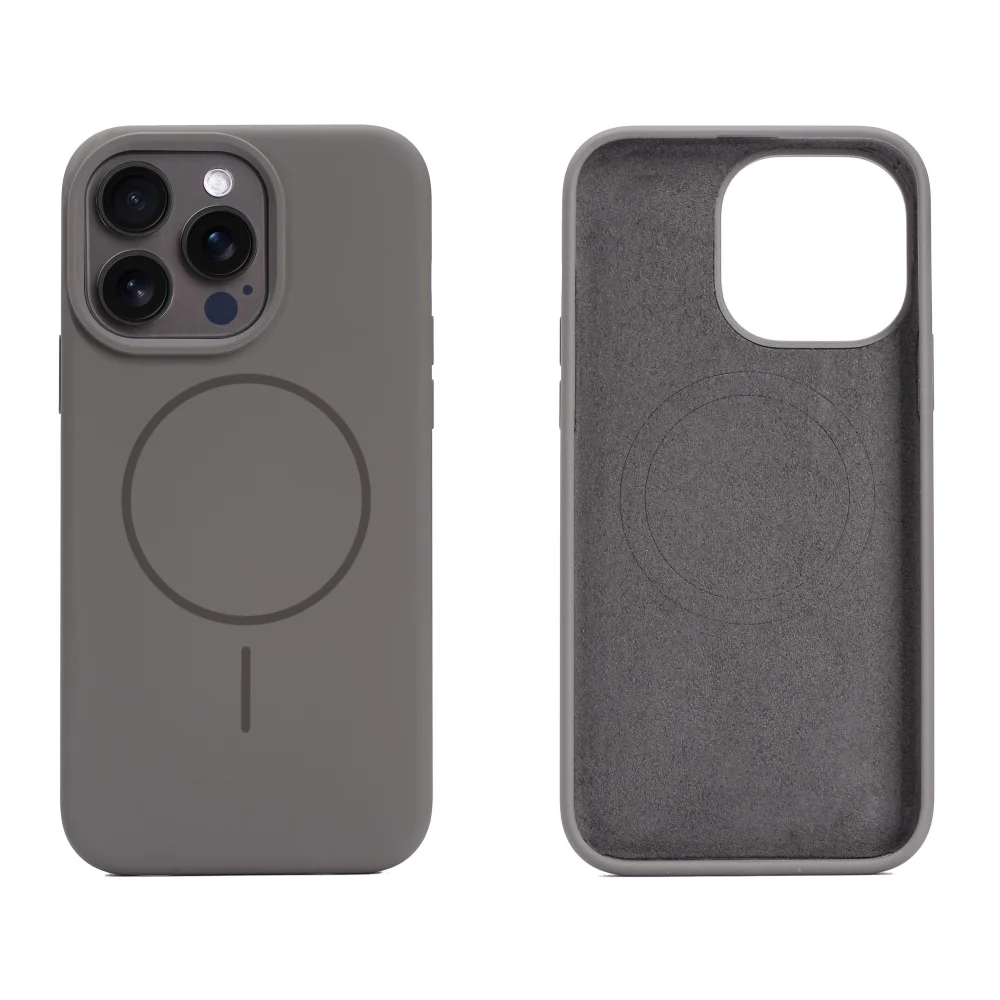 Pure Liquid Silicone Case For iPhone 15 Pro Max 14 Plus 13 Fit Cover With Animation Pop-Up & Magsafe Magnetic Compatibility New